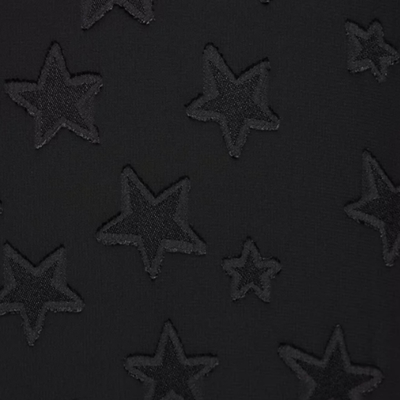 Torrid Black Sophie Swing Cami Georgette Clip Star Sz 1 NWT - Picture 3 of 5